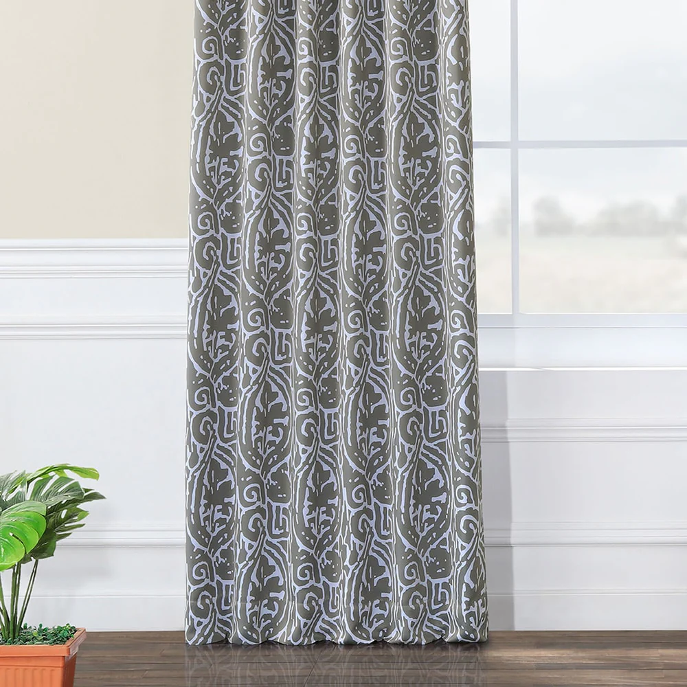 Exclusive Fabrics Abstract Room Darkening Curtain Panel Pair (2 Panels)