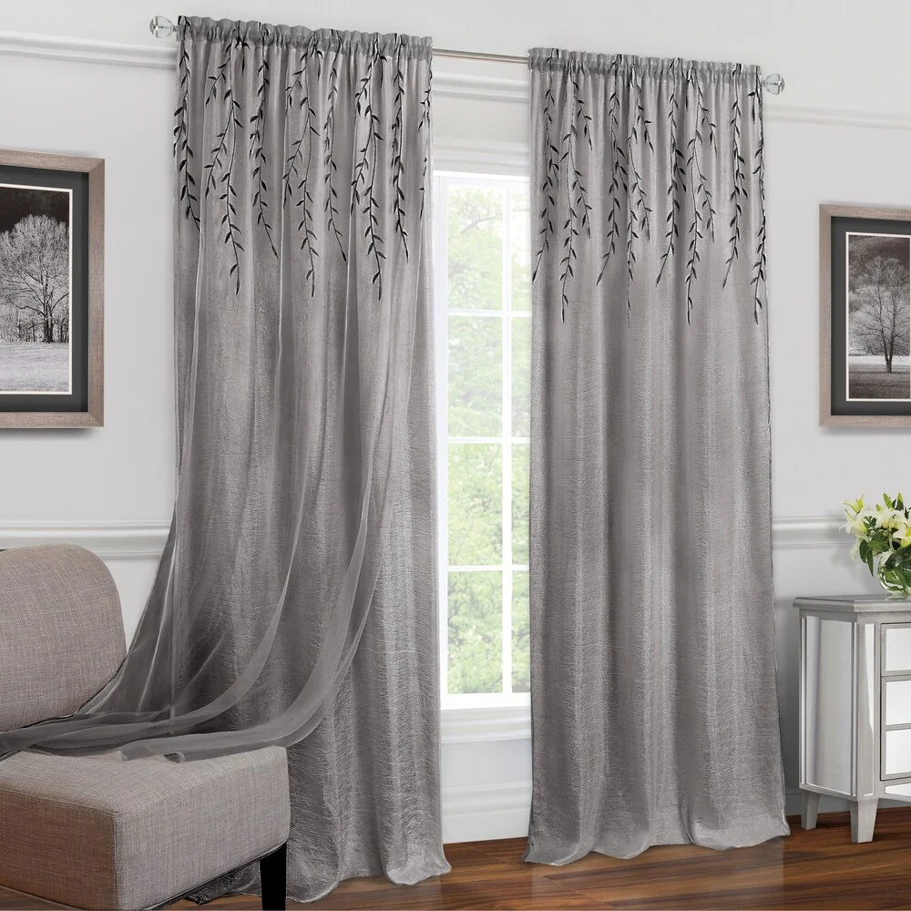 Achim Willow Rod Pocket Window Curtain Panel
