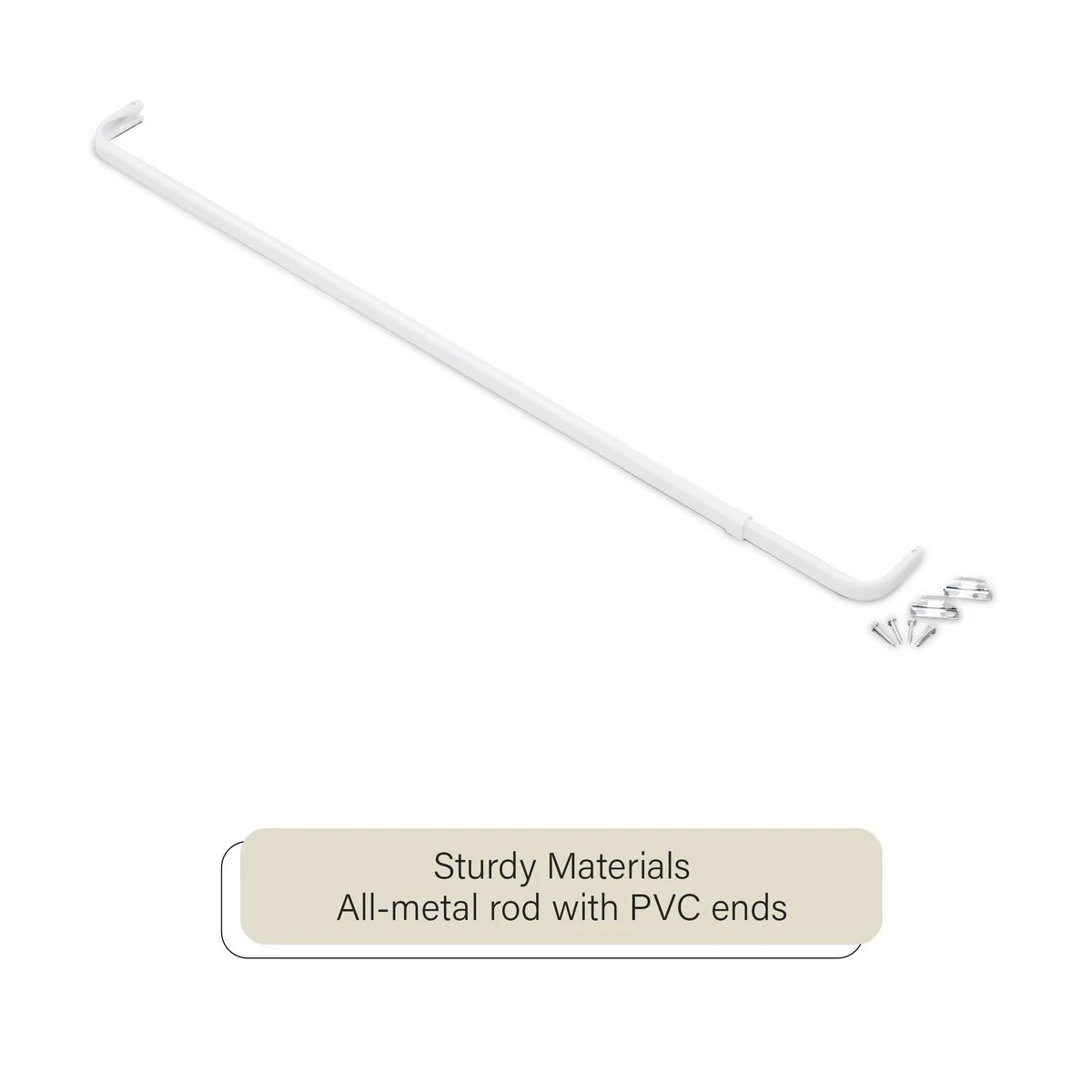 ACHIM Fantasia Single Curtain Rod 2.5