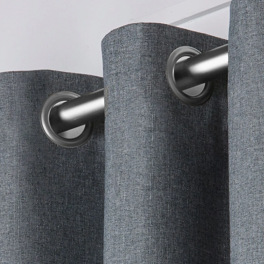 Strick & Bolton LeWitt Thermal Textured Linen Curtain Panel Pair
