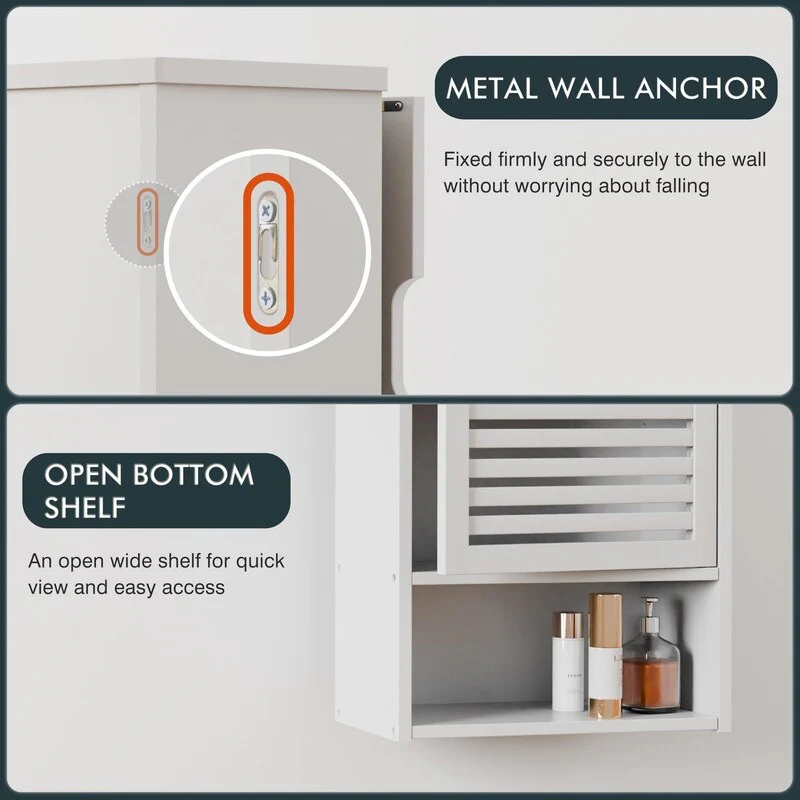 Bathroom Storage Cabinet Wall Mounted - 7.87