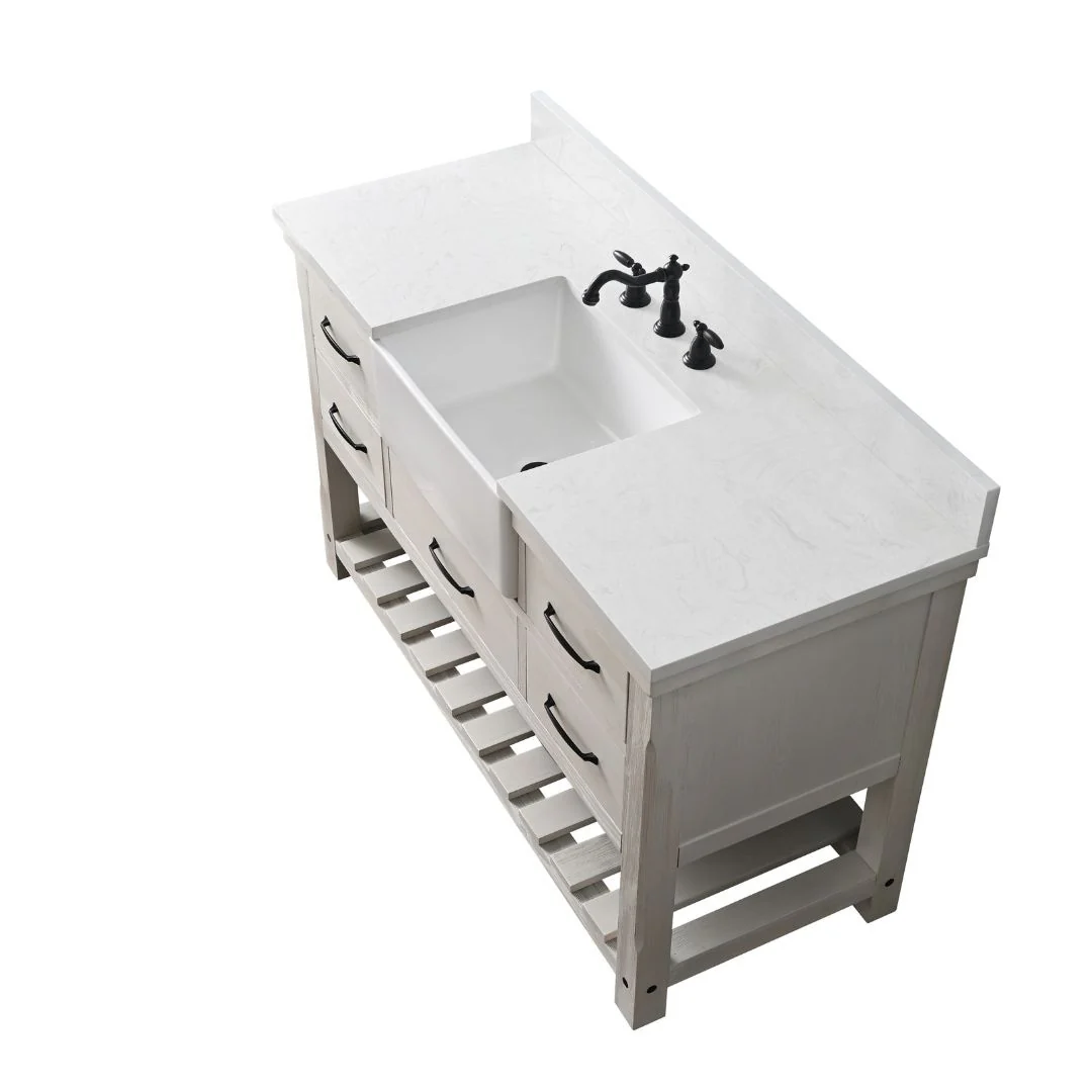 Sudio Design Bathroom Vanity Wesley Weathered Collection.