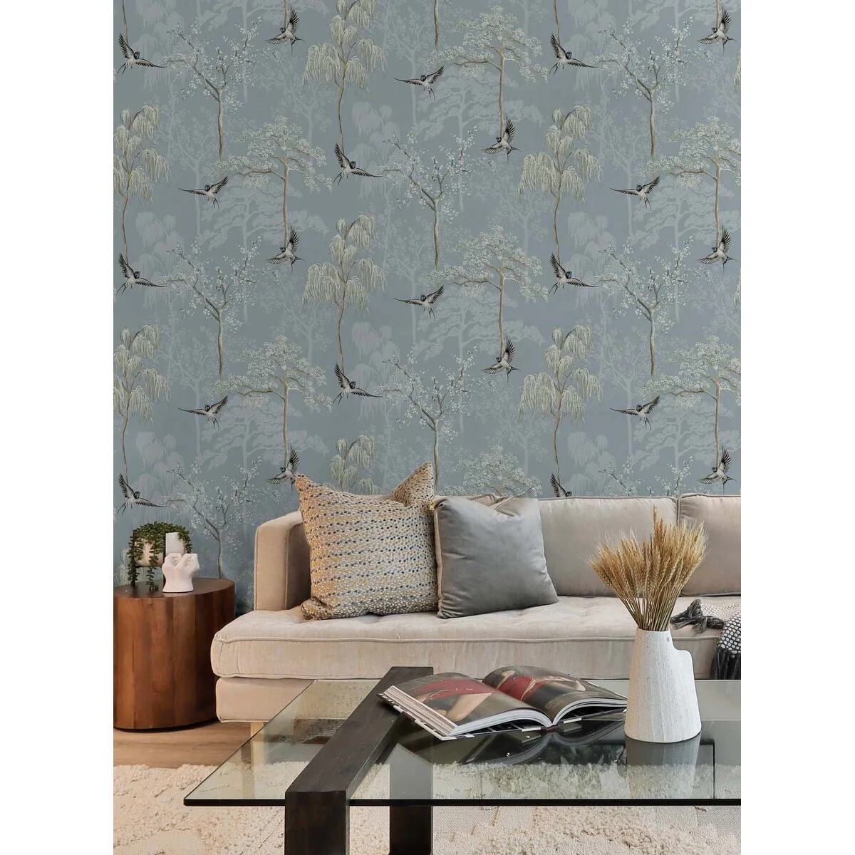 Arthouse Bird Garden Peel and Stick Wallpaper