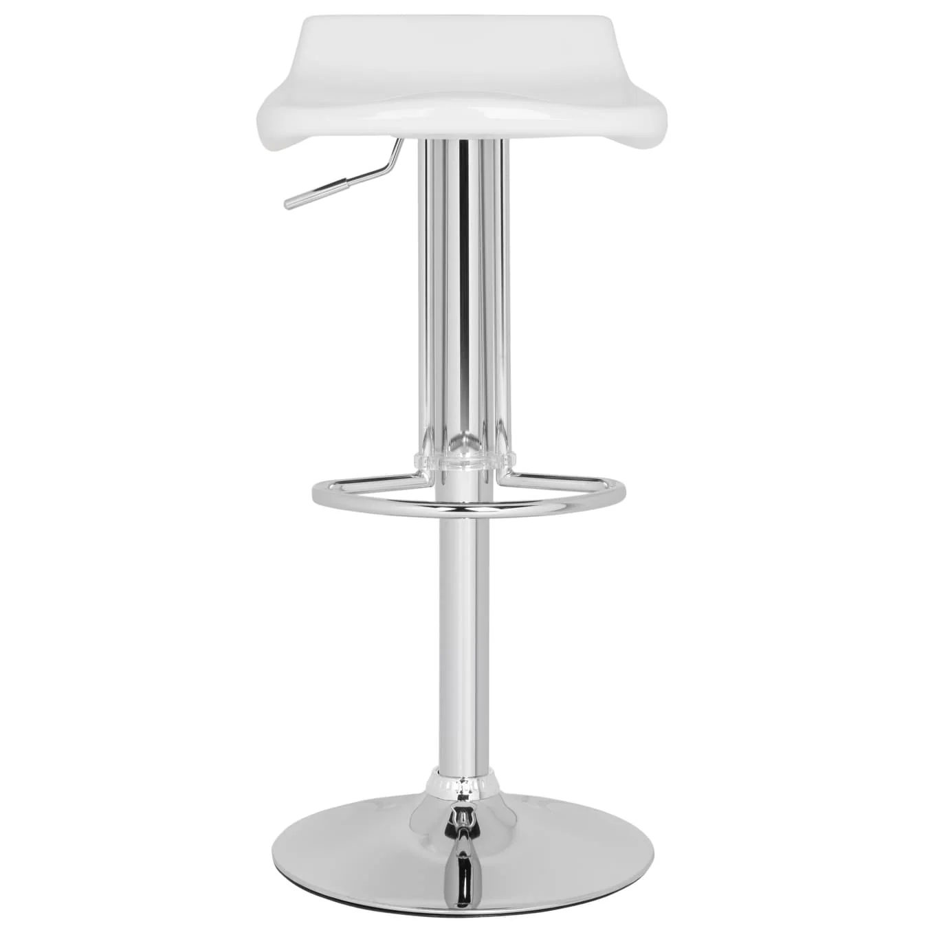 SAFAVIEH Erica White Adjustable 24-32-inch Bar Stool - 15.2