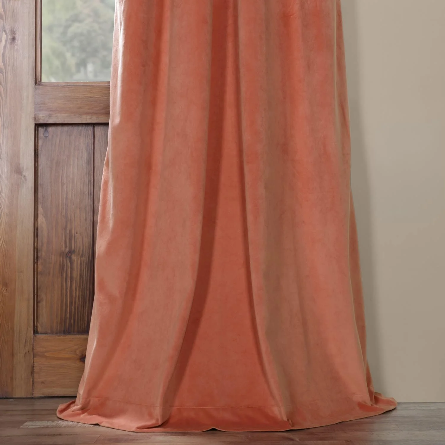 Exclusive Fabrics Signature Blackout Velvet Grommet Curtain (1 Panel)