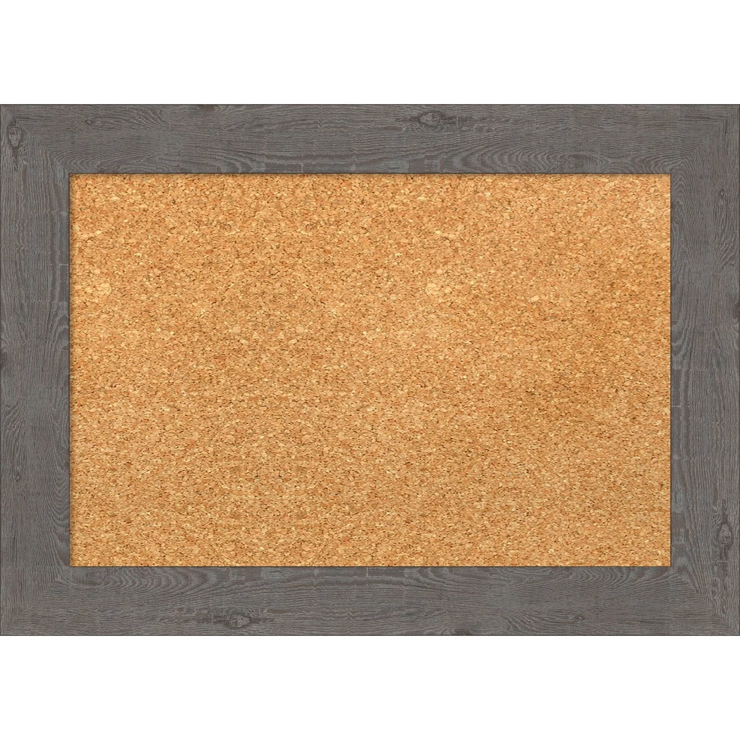 Rustic Plank Narrow Framed Cork Bulletin Memo Board
