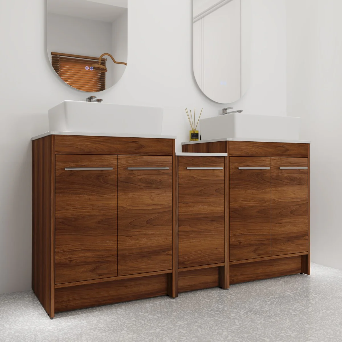 Bathroom Vanity With Sink In 24/36/48/60 Inch, Freestanding Bathroom Vanity With Soft Close Door