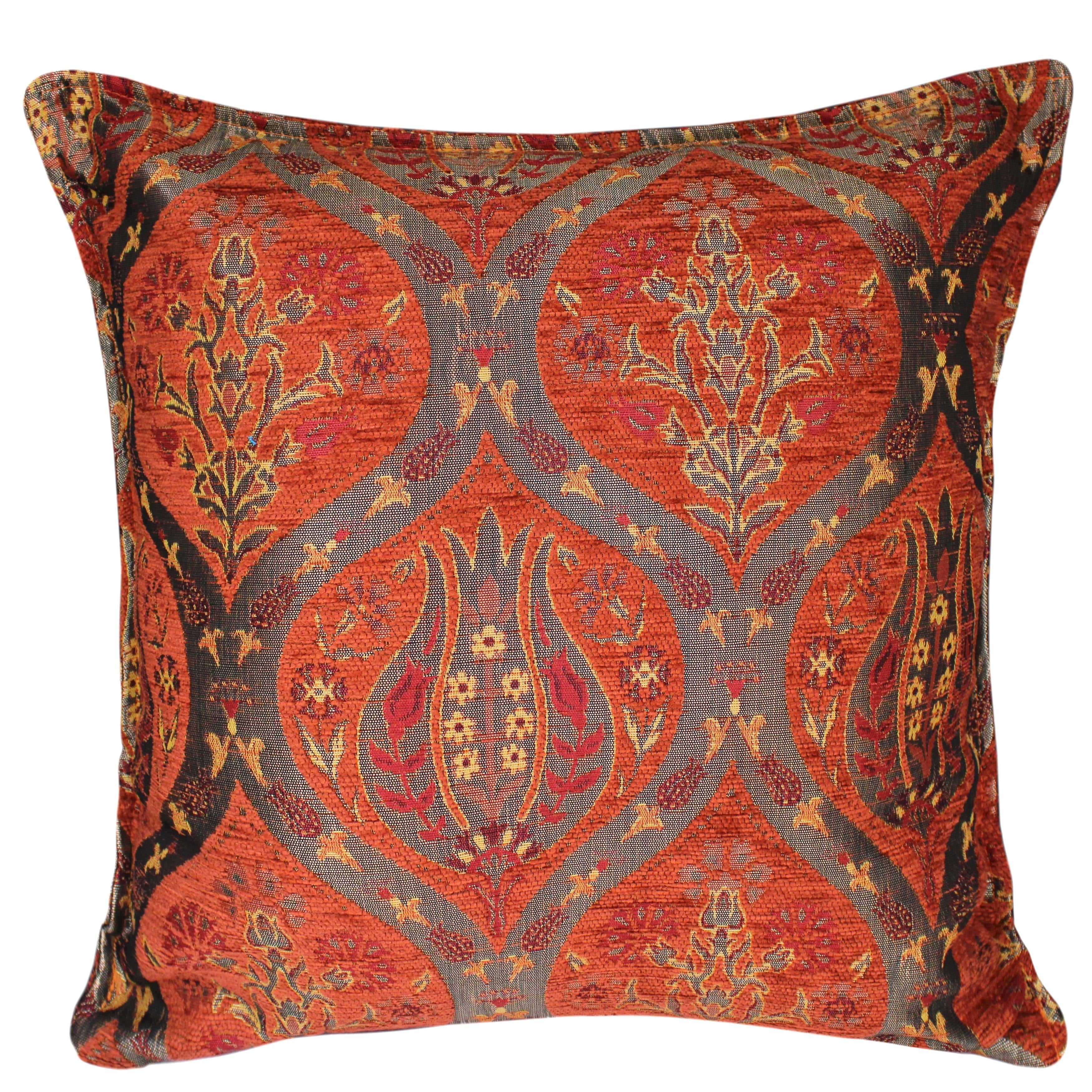 Boho Chic Peony Turkish Throw Pillow