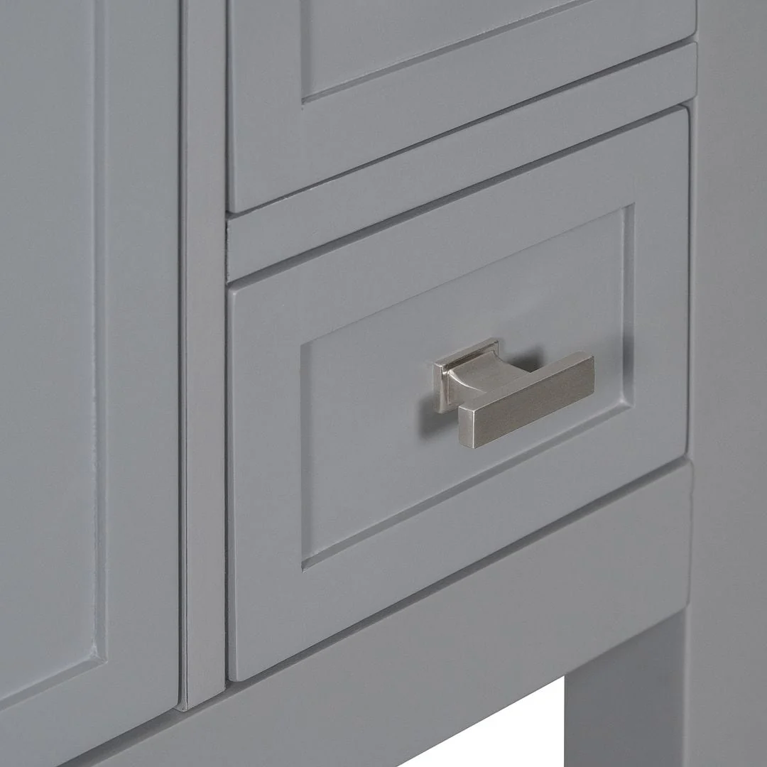 36'' Modern Bathroom Bathroom Vanity with Sink and 6 Drawers，2 Soft Closing Doors