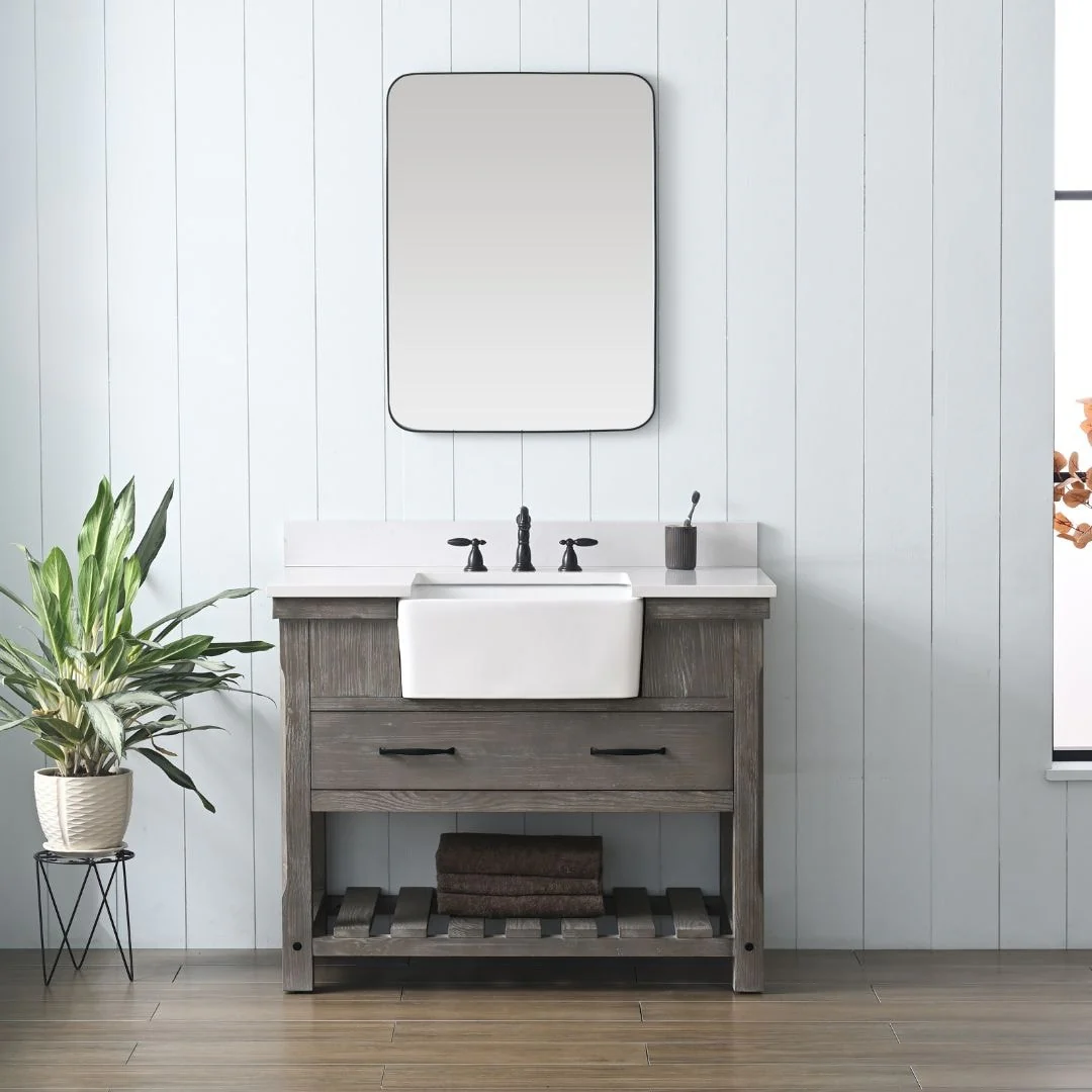Sudio Design Bathroom Vanity Wesley Weathered Collection.
