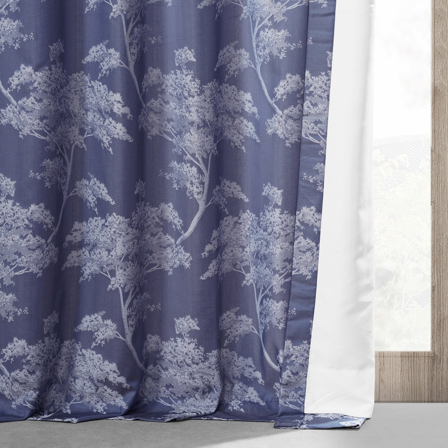 Exclusive Fabrics Sequoia Faux Silk Jacquard Curtain (1 Panel)
