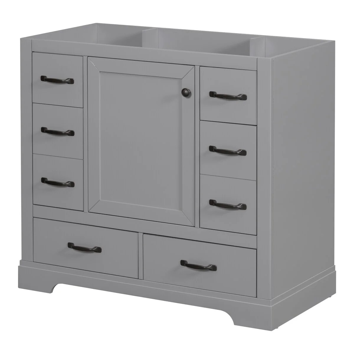 Bathroom Vanity Cabinet with Multi-Functional Drawer and Adjustable Shelf