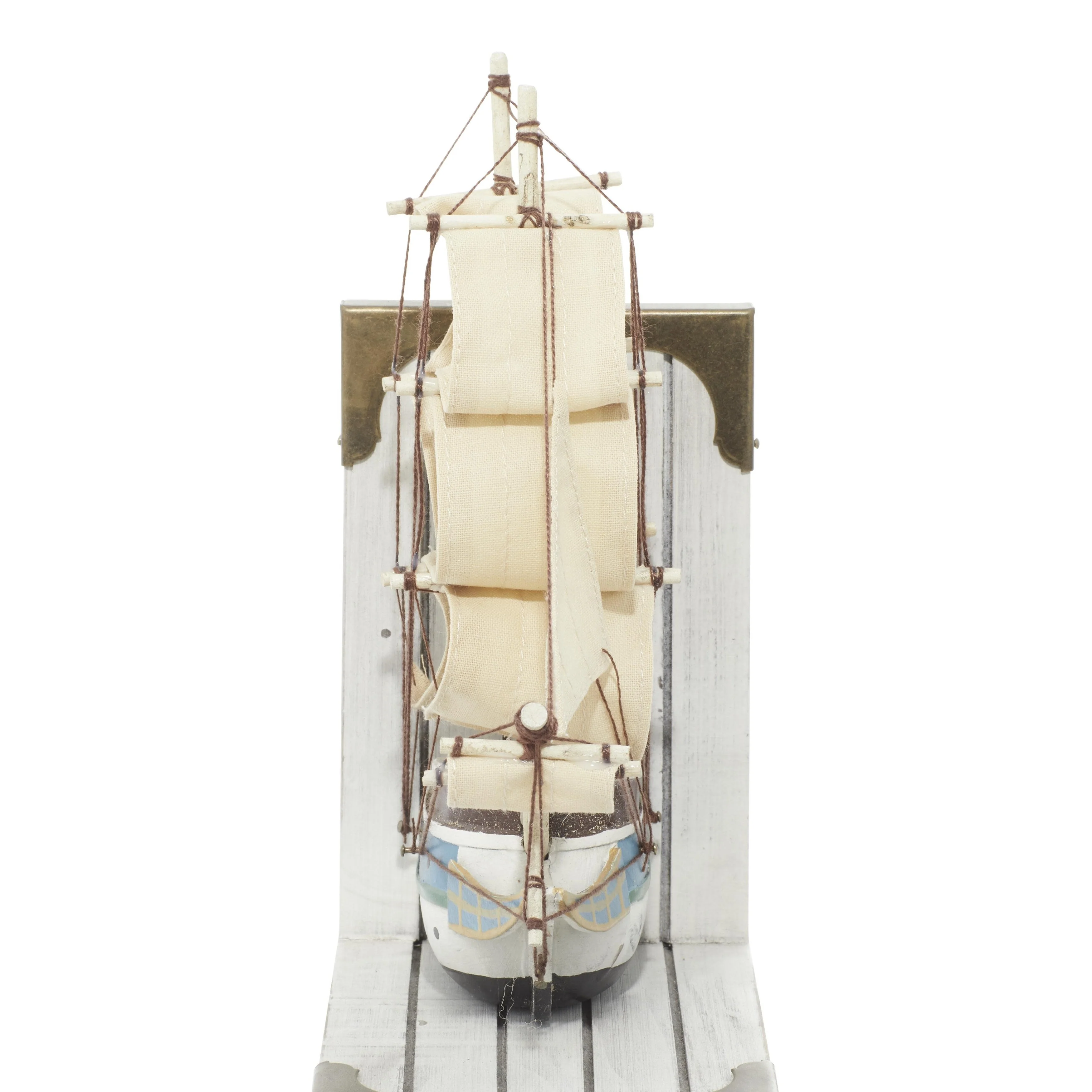 White Pine Coastal Bookends Boats and ships (Set of 2)