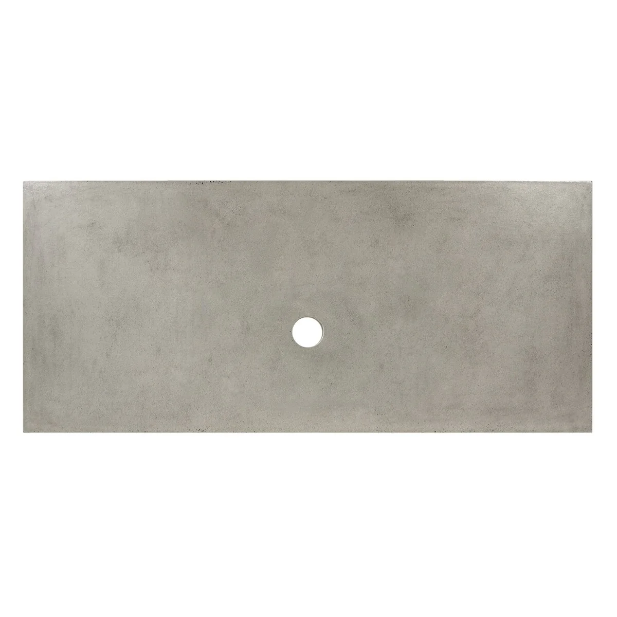 NativeStone Concrete Vanity Top - Vessel Sink Cutout with No Faucet Hole (Top Only)