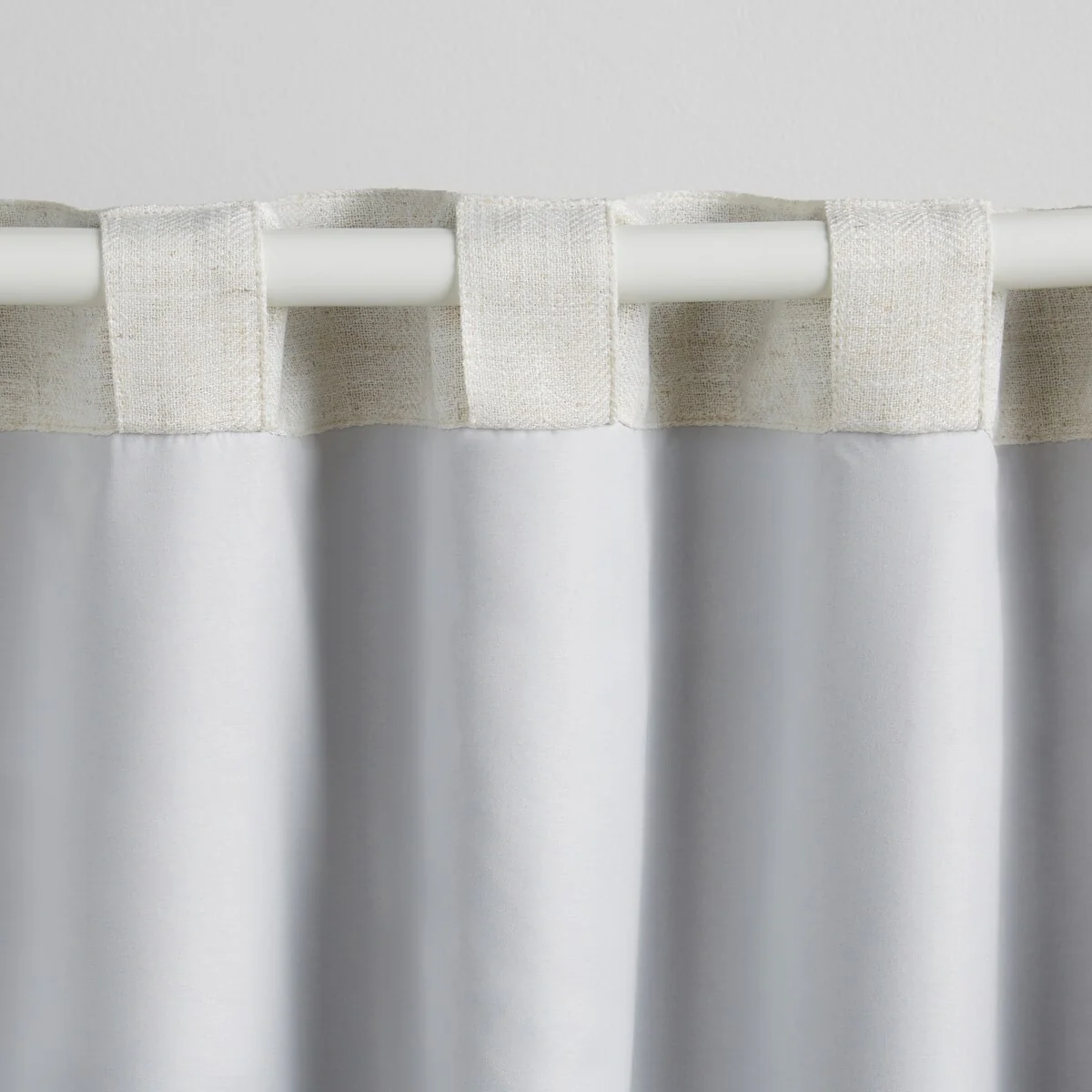 Lauren Ralph Lauren Herringbone 100% Blackout Back Tab/Rod Pocket Single Curtain Panel