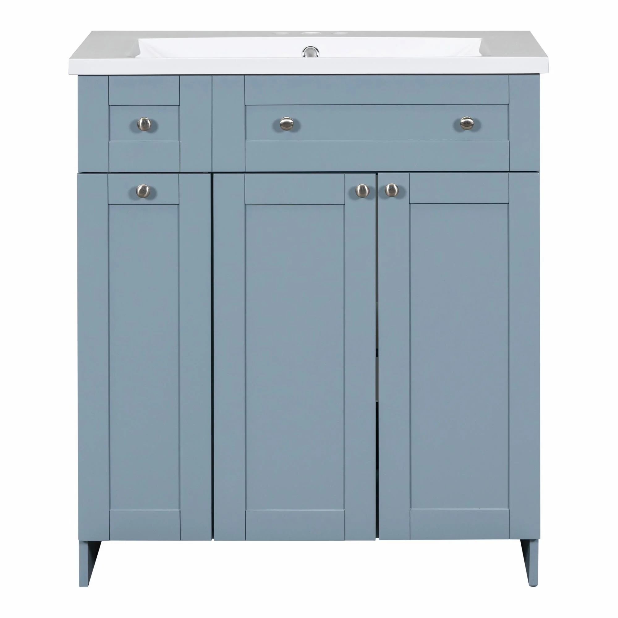 30-Inch Bathroom Vanity with Ceramic Sink Combo