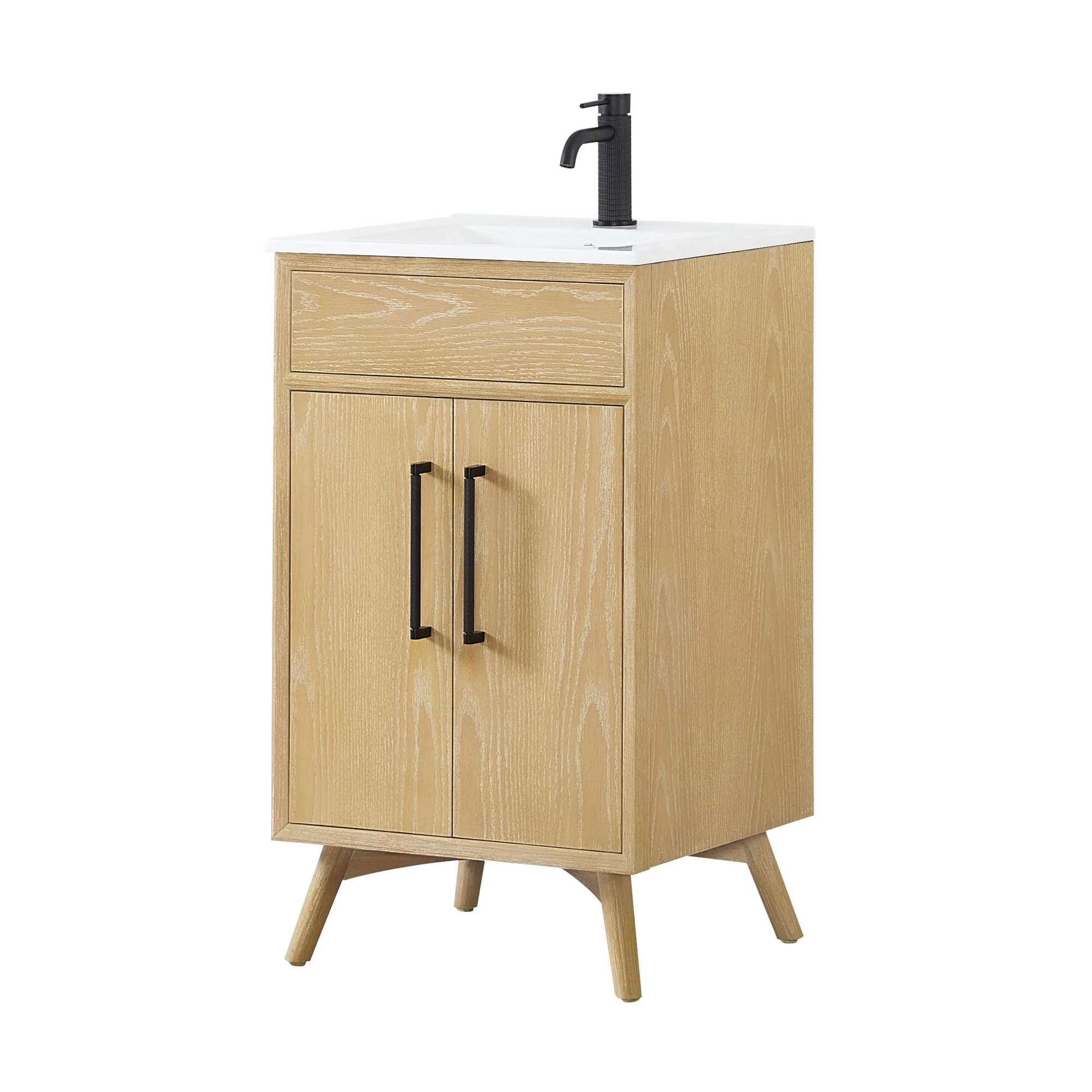 Delhi Bath Vanity with White Ceramic Basin Top without Mirror