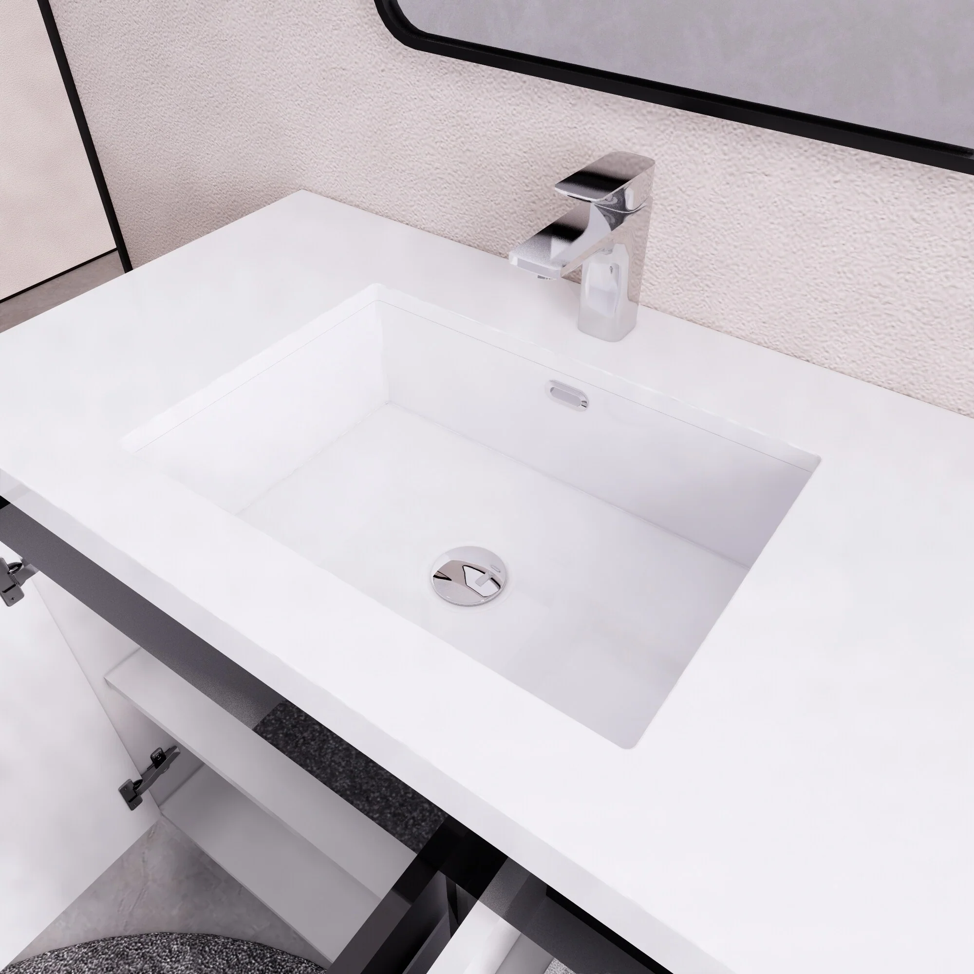 Eliza 36 Freestanding Vanity (Right Drawers) with Single Sink