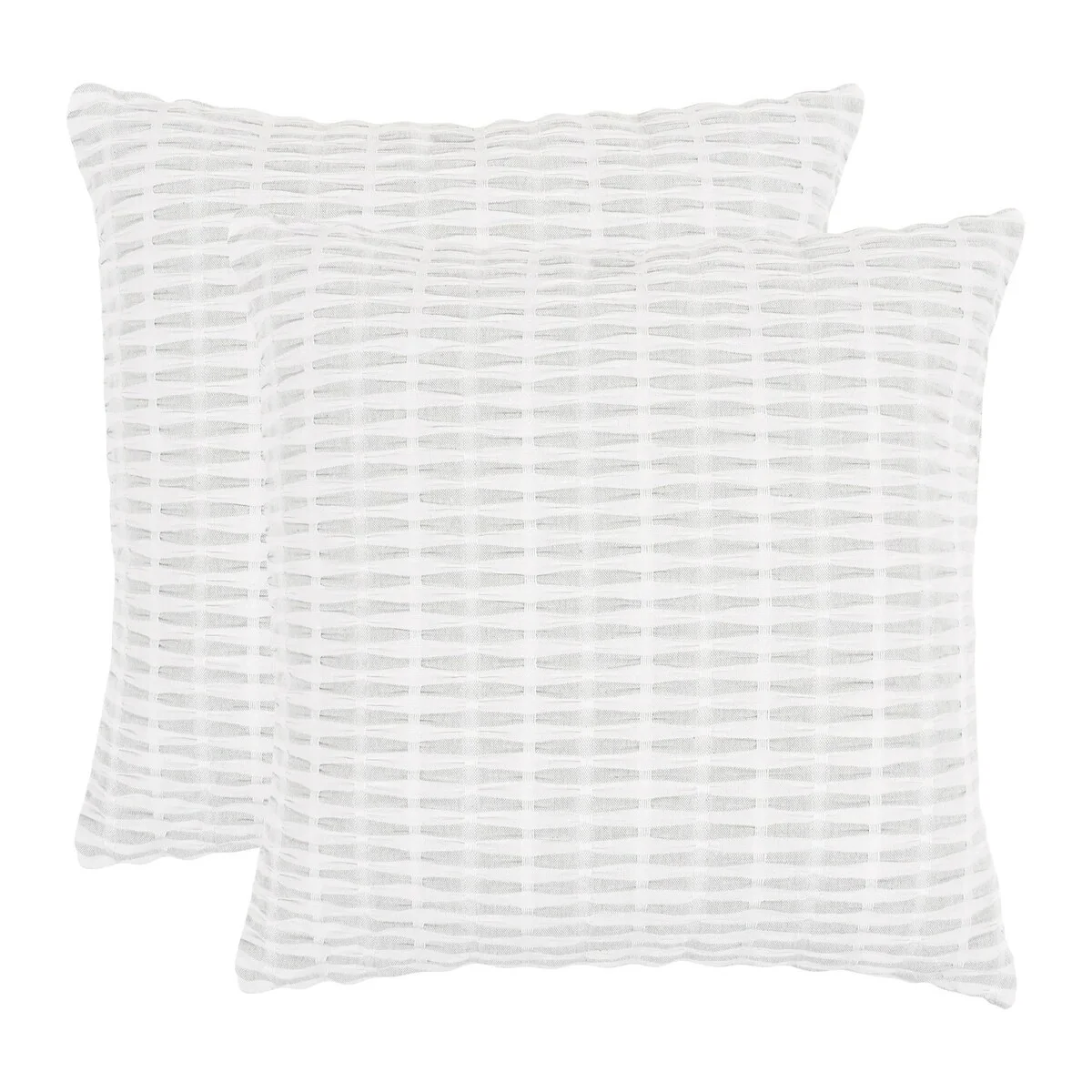 KAF Home Set of 2 Square Pleated Please Pillow Cover