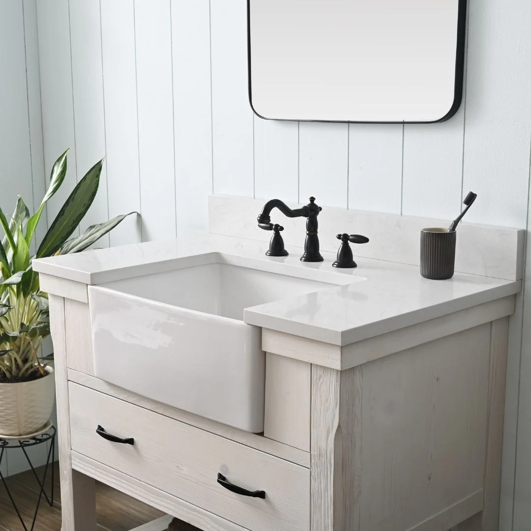 Sudio Design Bathroom Vanity Wesley Weathered Collection.