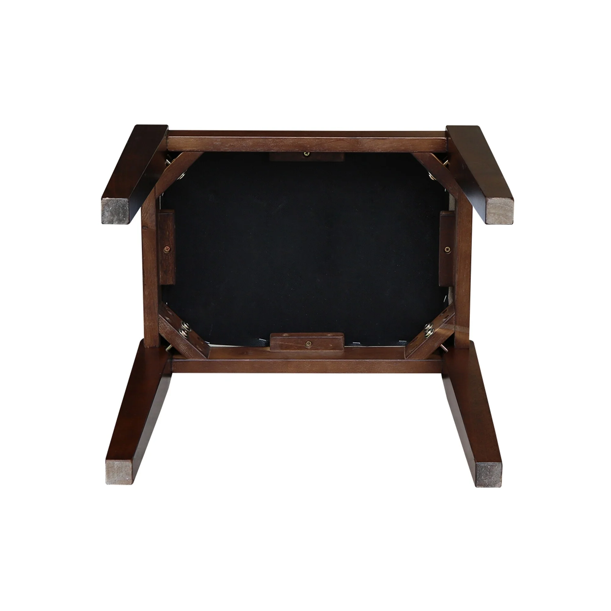 Solid Wood Upholstered Vanity Bench - N/A