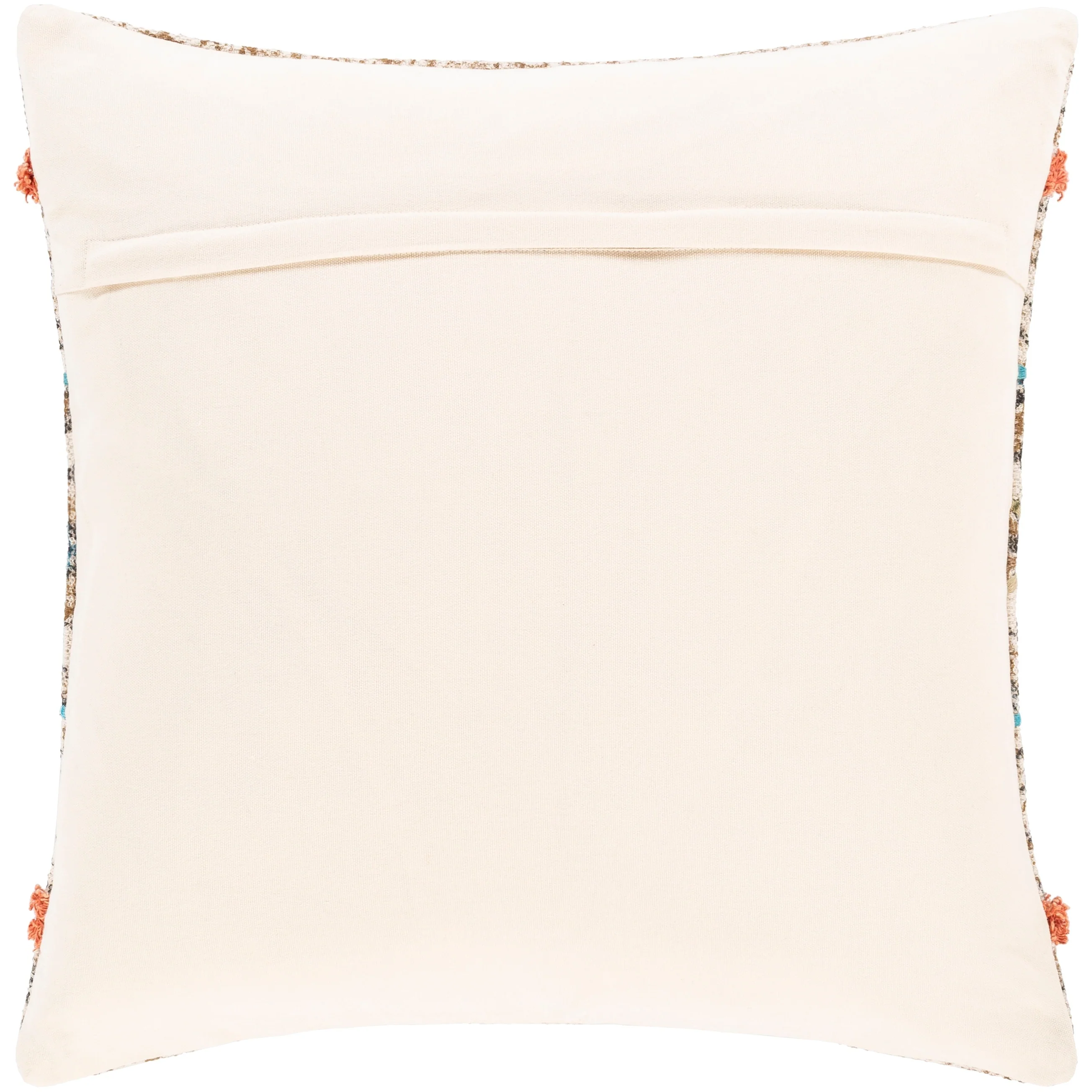 Denae Boho Striped Screen Printed Cotton Throw Pillow