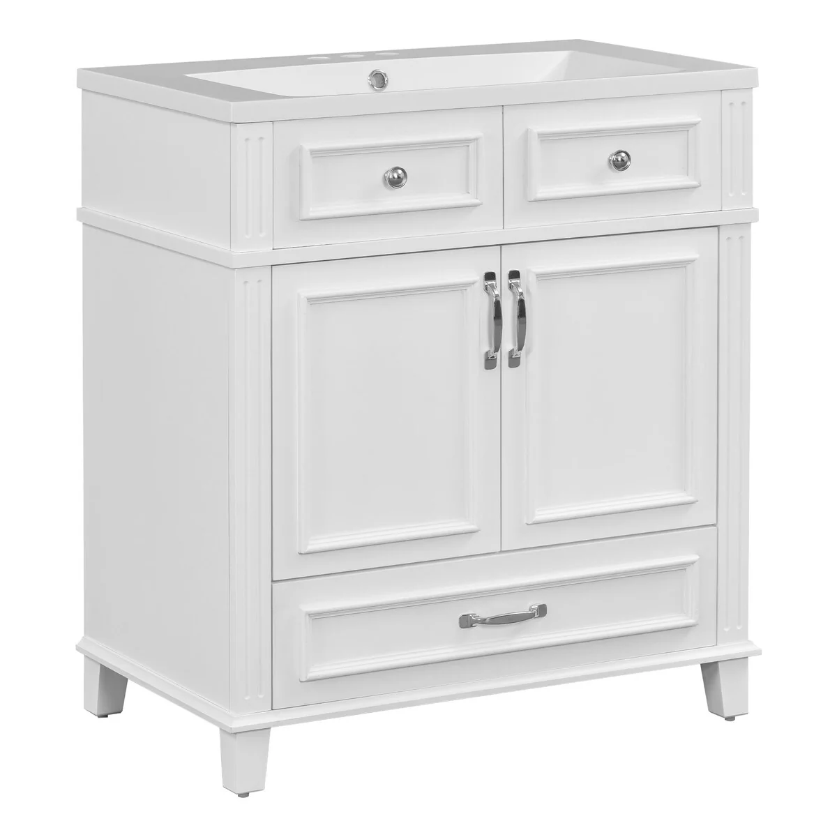 30'' Solid Wood Bathroom Vanity with sink