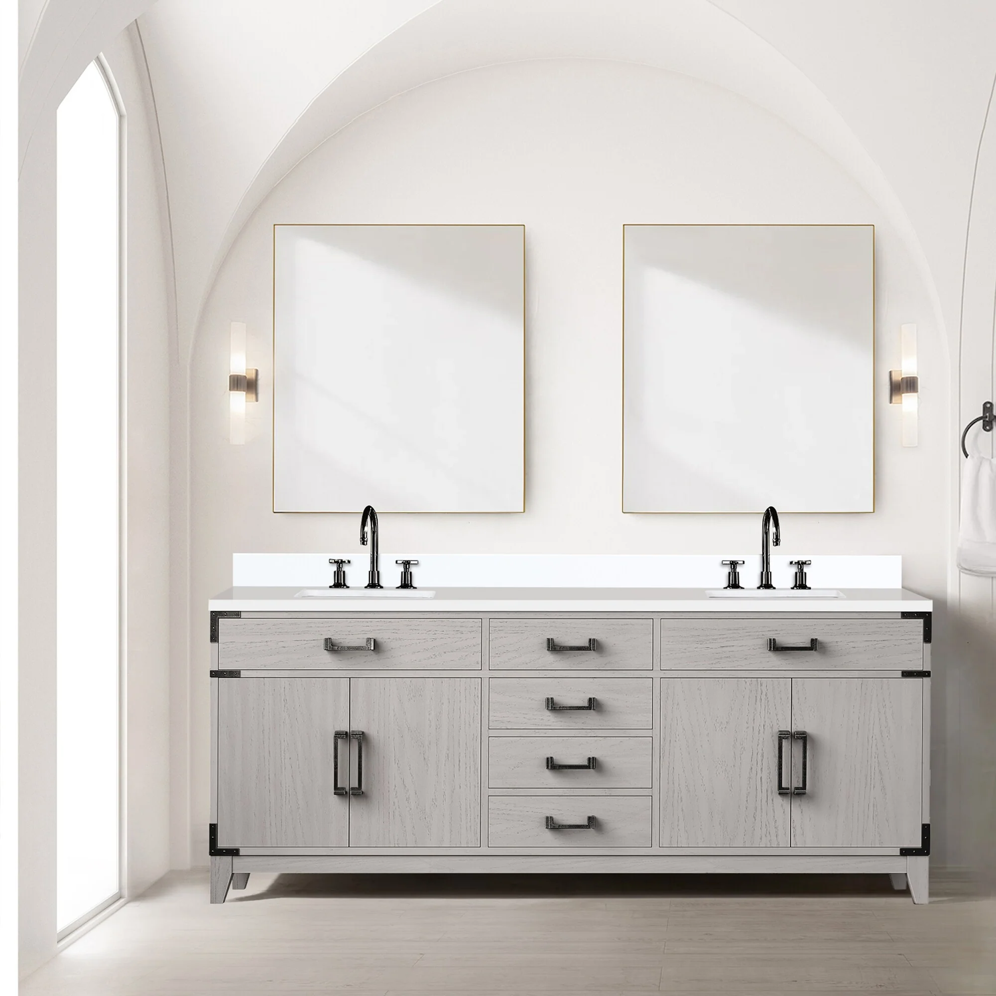 Laurel Bath Vanity Quartz Top, Sink and Faucet