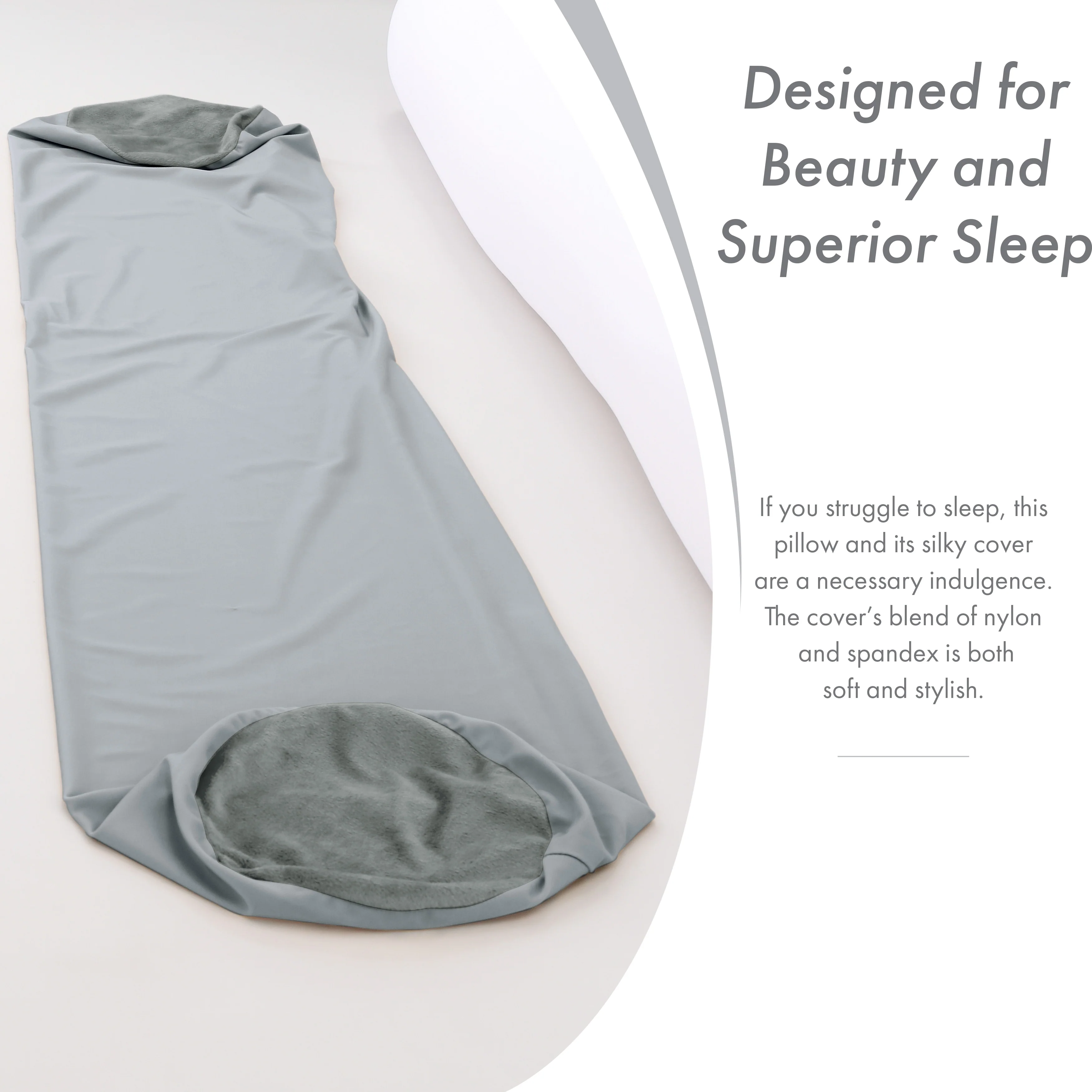 Straight Body Pillow, Premium Microbead,Side Sleeping / Pregnant Women