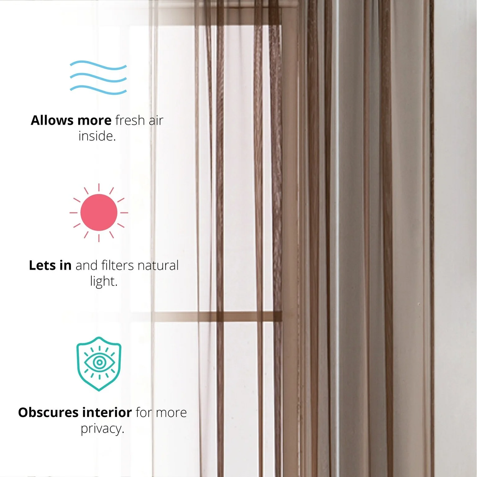 HLC.me Geneva Sheer Voile Window Treatment Rod Pocket Curtain Panels Bedroom and Living Room (Set of 4)