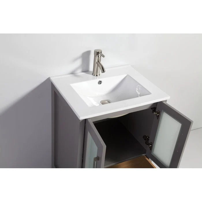 Vanity Art 36-Inch Single Sink Bathroom Vanity with Top & Free Mirror - 36 X 18.1 X 35.8