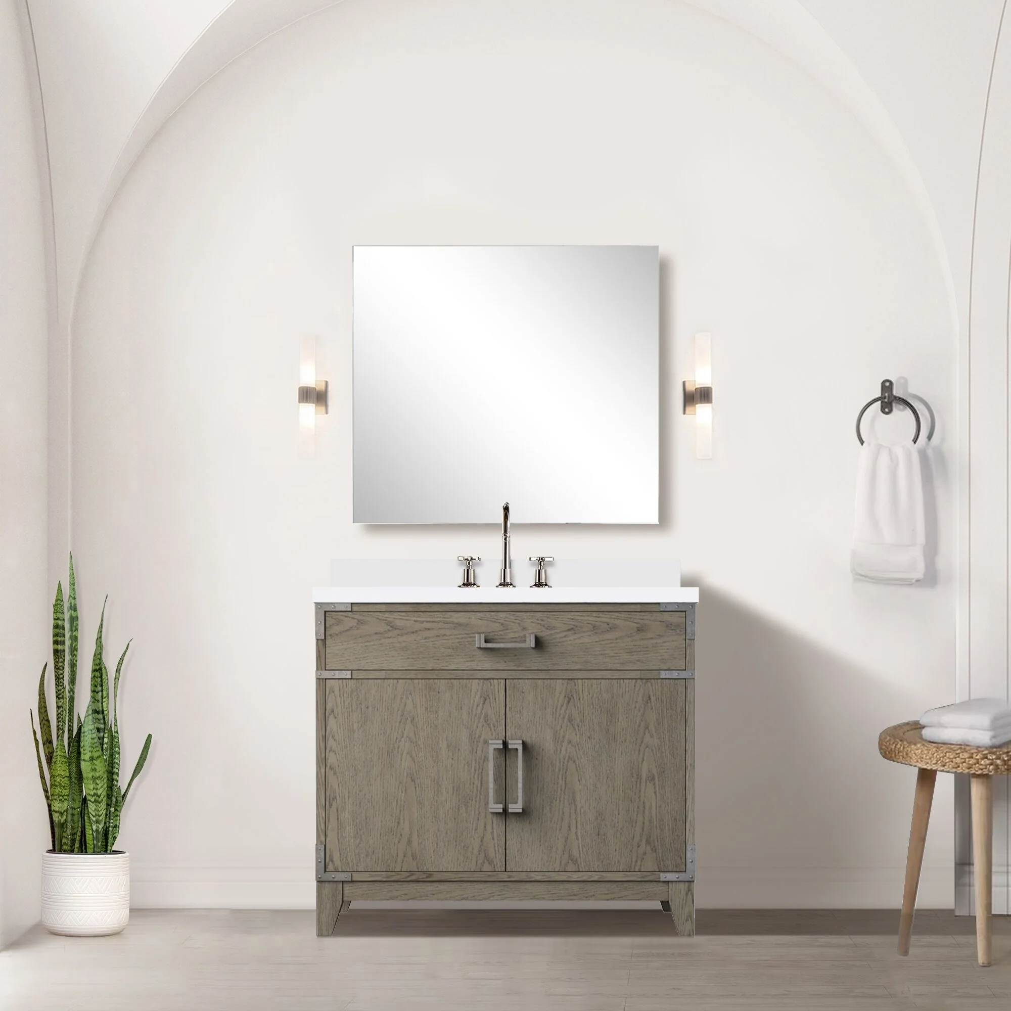 Laurel Bath Vanity Quartz Top, Sink and Faucet