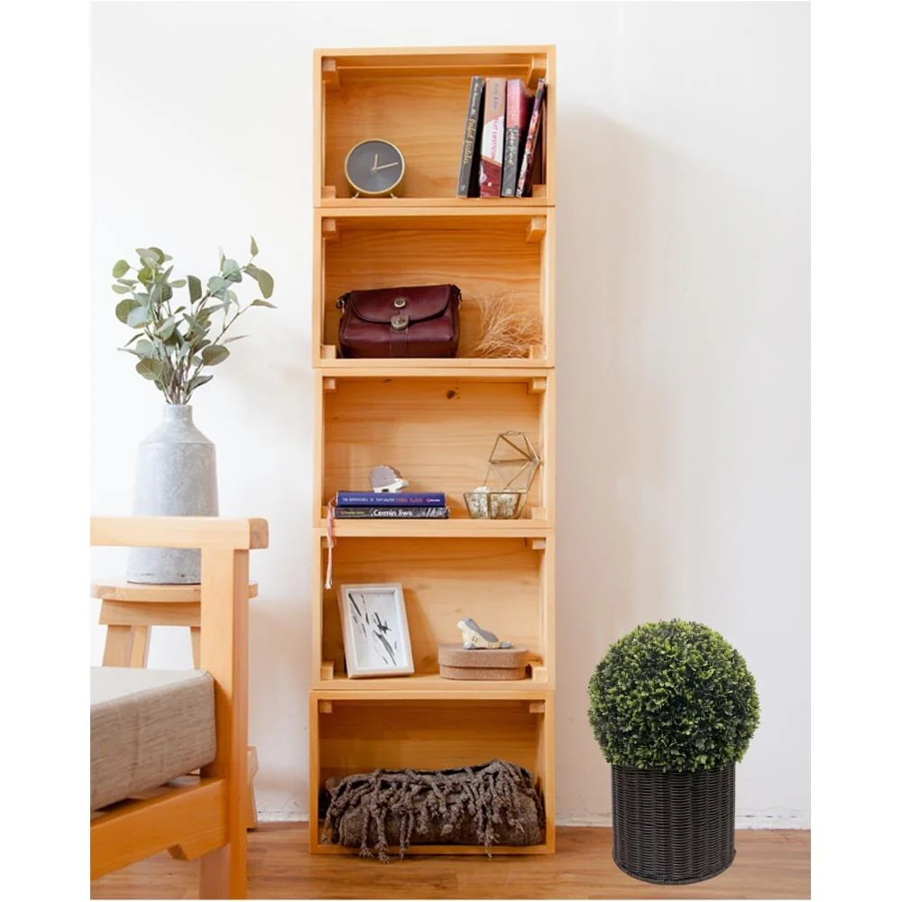 20 in. Ball Topiary in Woven Pot