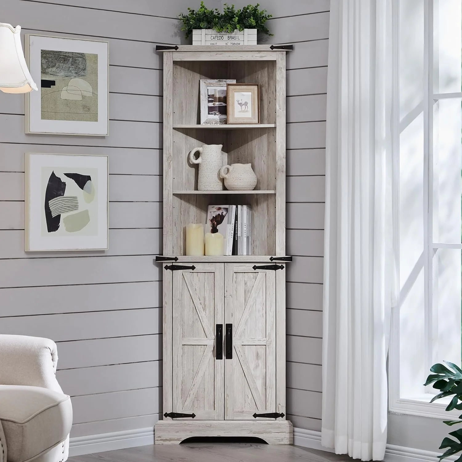 Farmhouse Corner Cabinet, 68