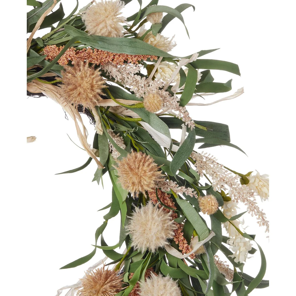 24 inch Globe Thistle Medley Wreath