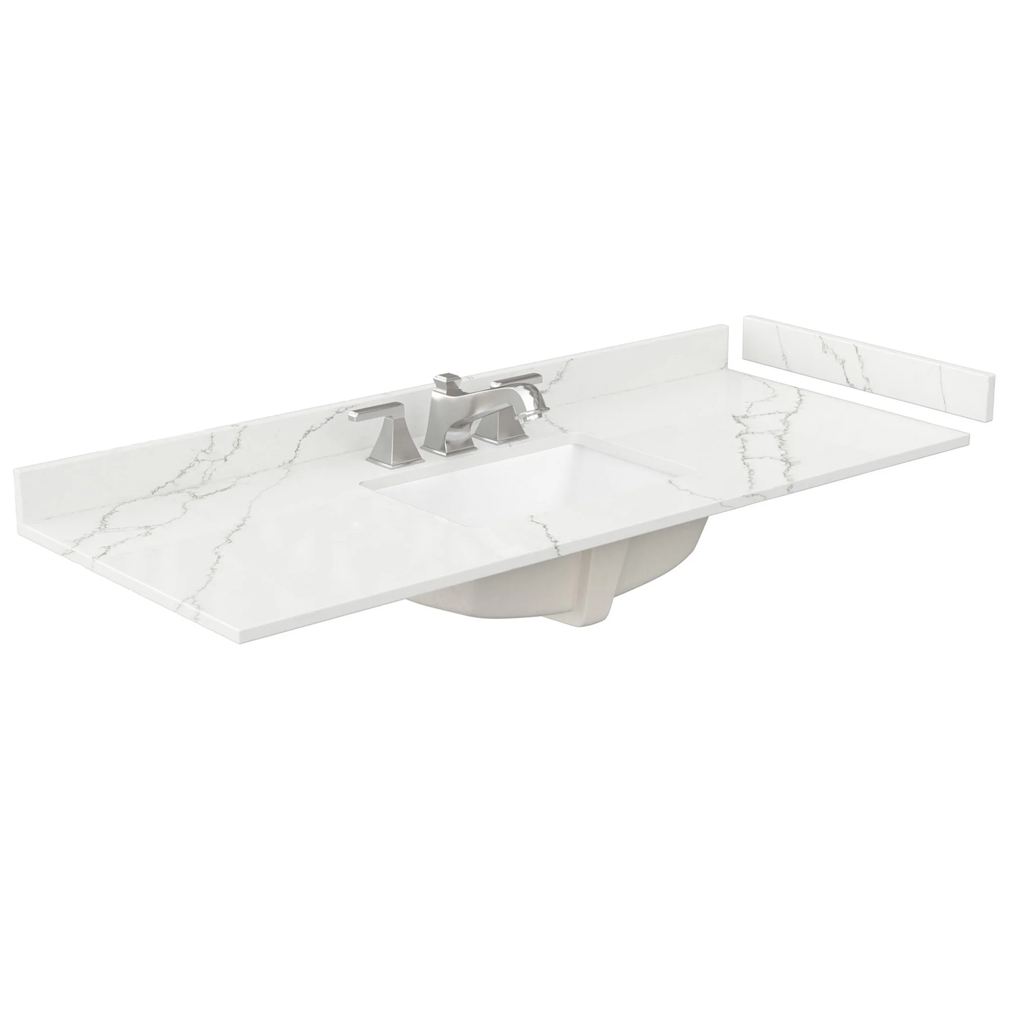 Miranda 54-inch Single Vanity, Quartz Top