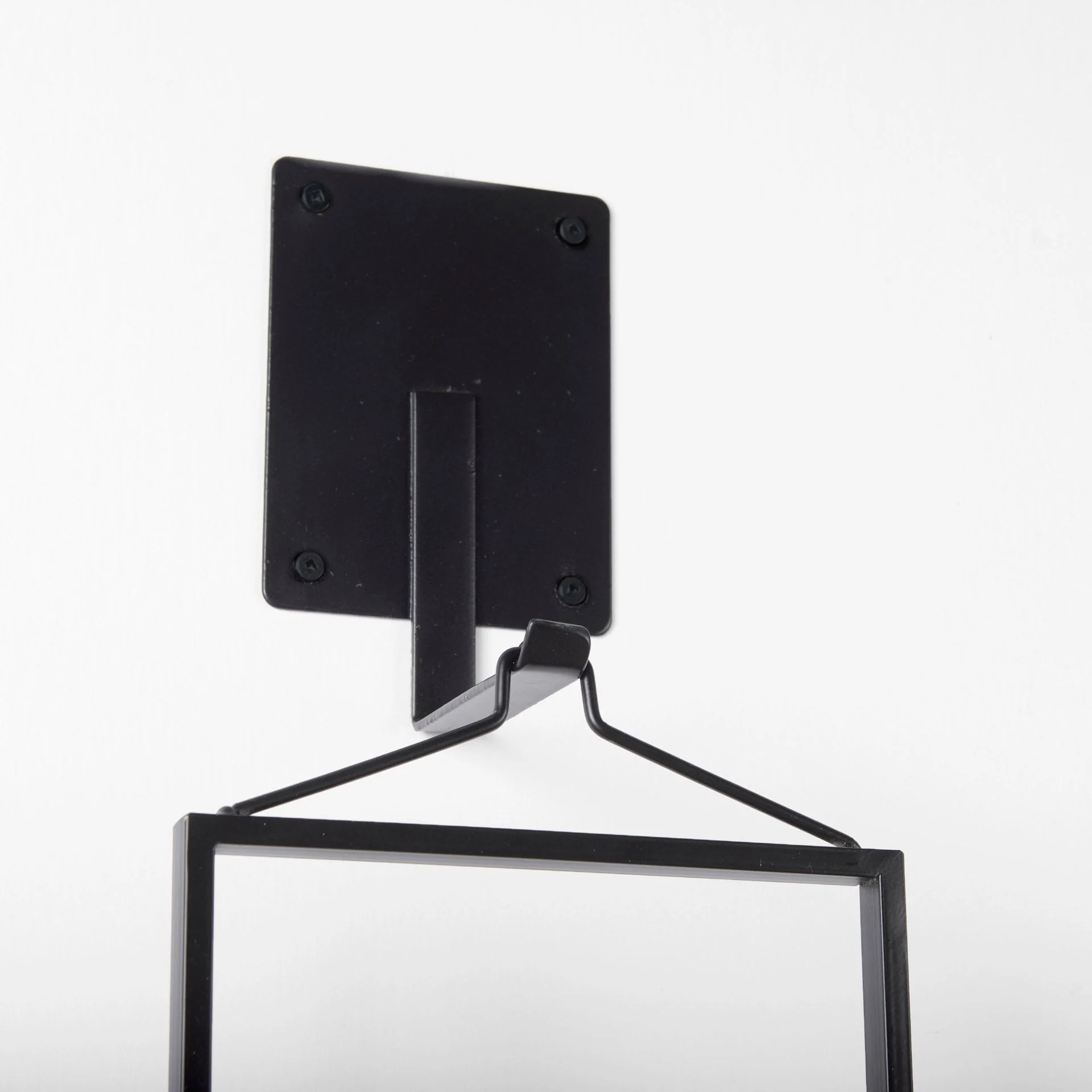 Avram Black Metal And Brown Wood Hanging Candle Holder - 5.9L x 5.1W x 24.0H