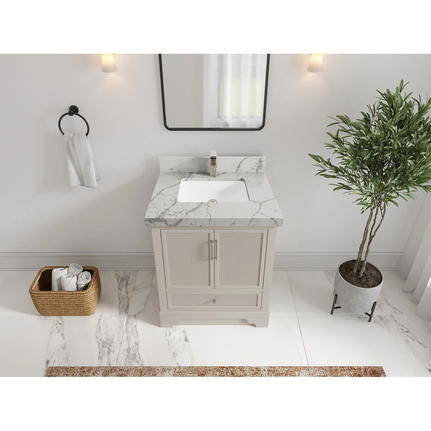 Willow Collections 30 in. W x 22 in. D Alys Single Sink Bathroom Vanity with Countertop