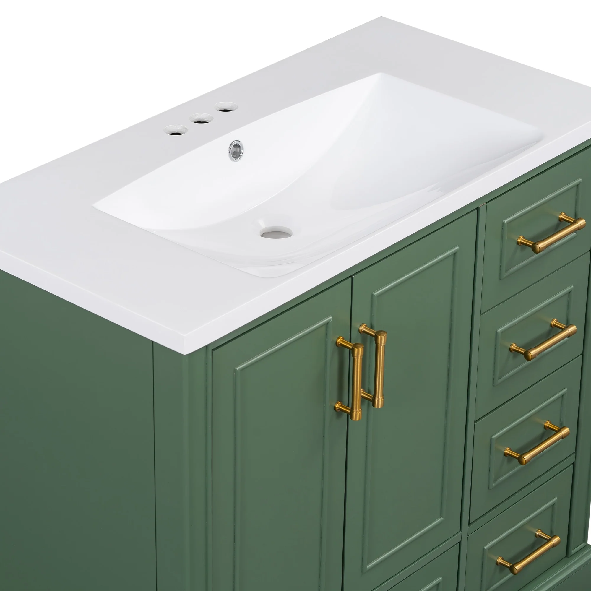 36-inch Traditional Bathroom Vanity with Four Drawers