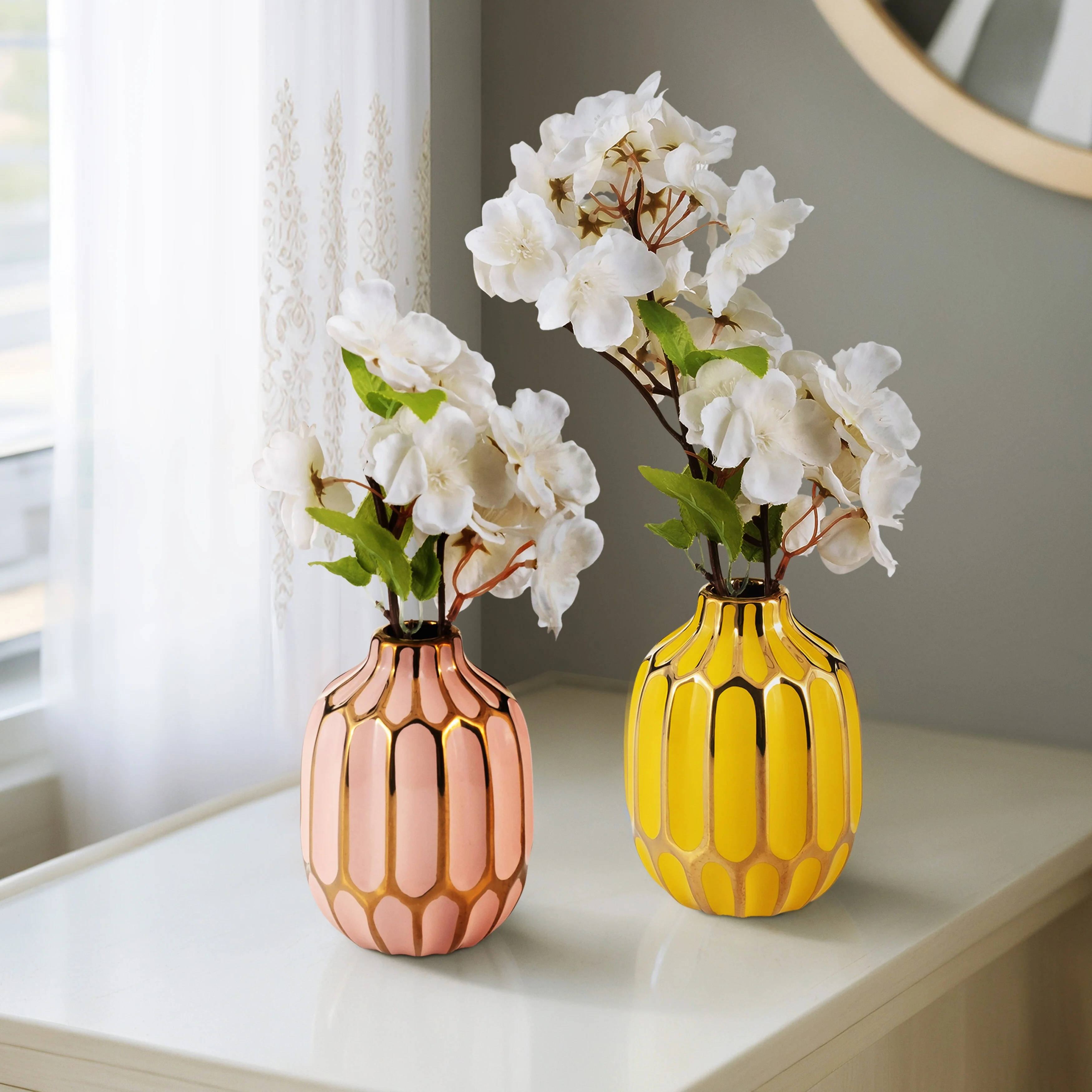 Sagebrook Home Elegant Ceramic Vase