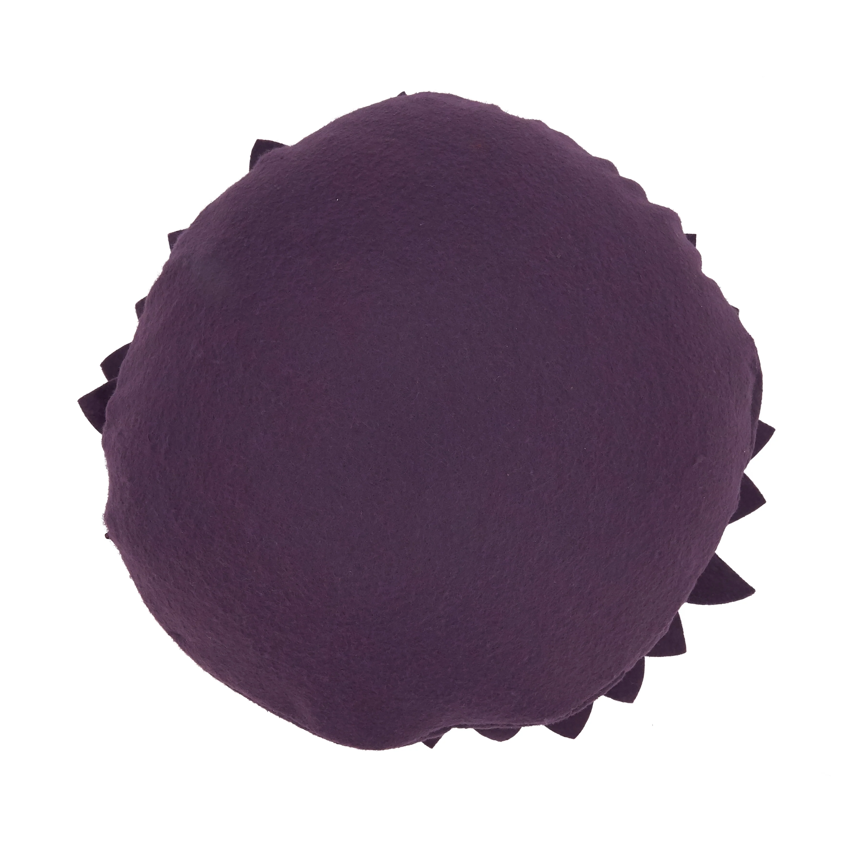 Felt Flower Design Poly-Filled Throw Pillow