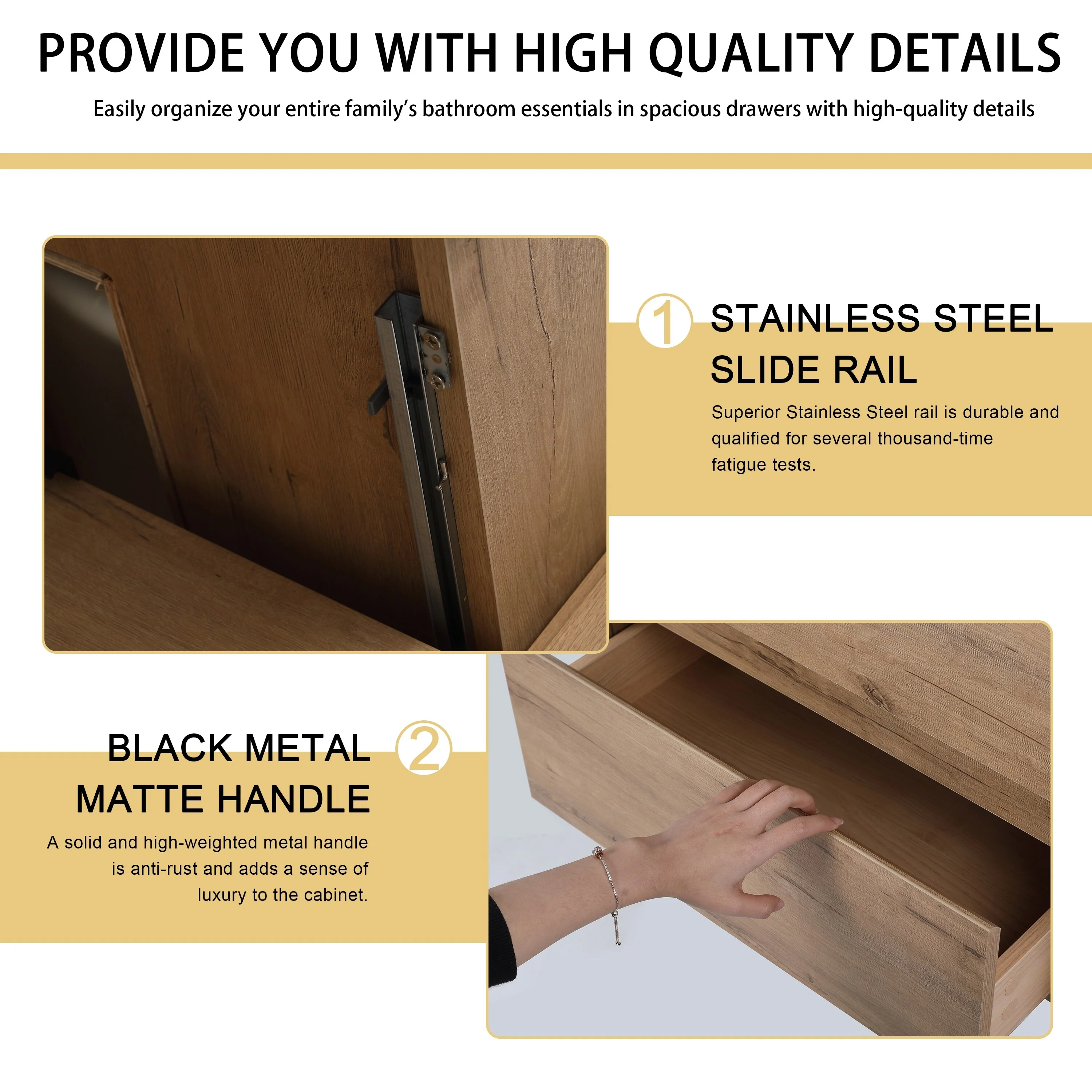 BNK 30/36 Inch Bathroom Vanity With Single Sink,Modern Bathroom Vanities With Soft Close Drawer And Shelf