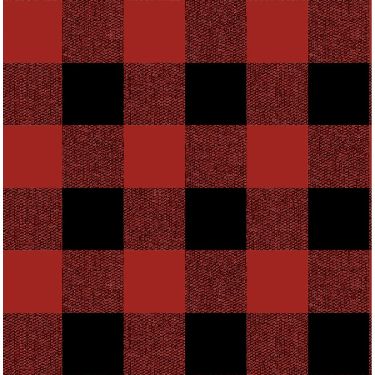 NextWall Buffalo Plaid Christmas Peel and Stick Wallpaper - 20.5 in. W x 18 ft. L
