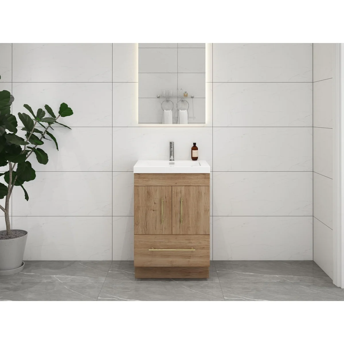 Eliza 24'' Freestanding Vanity with Single Sink