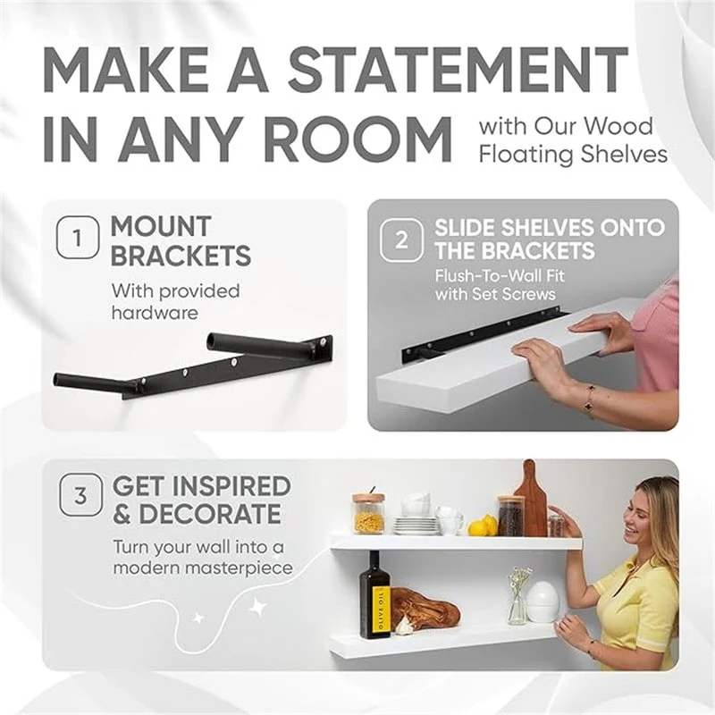 Farmhouse Floating Shelves - 6.5