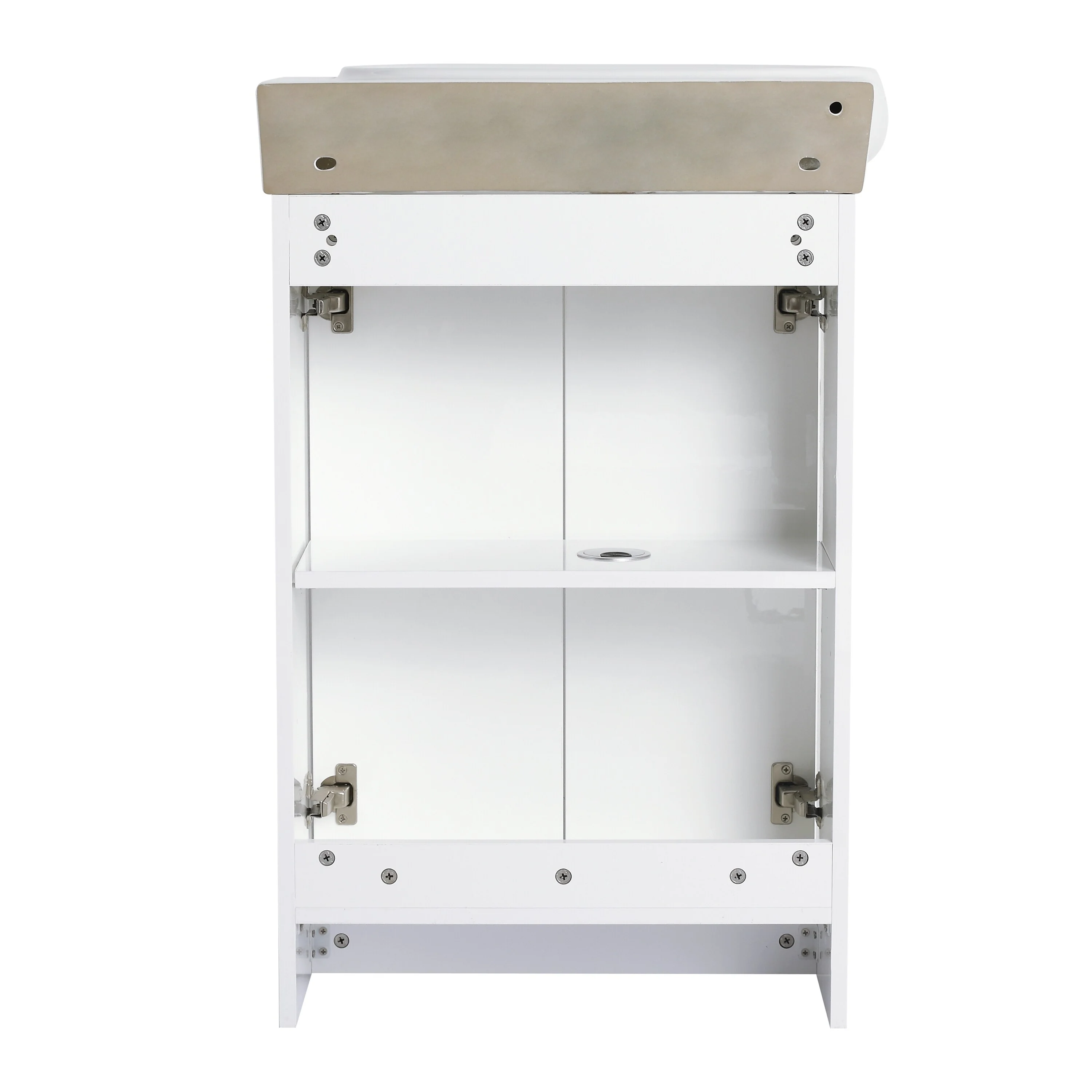 BNK 16/18/23 inch Freestanding/Floating Bathroom Vanity with Single Sink,Powder Room Vanity with Soft Close Door