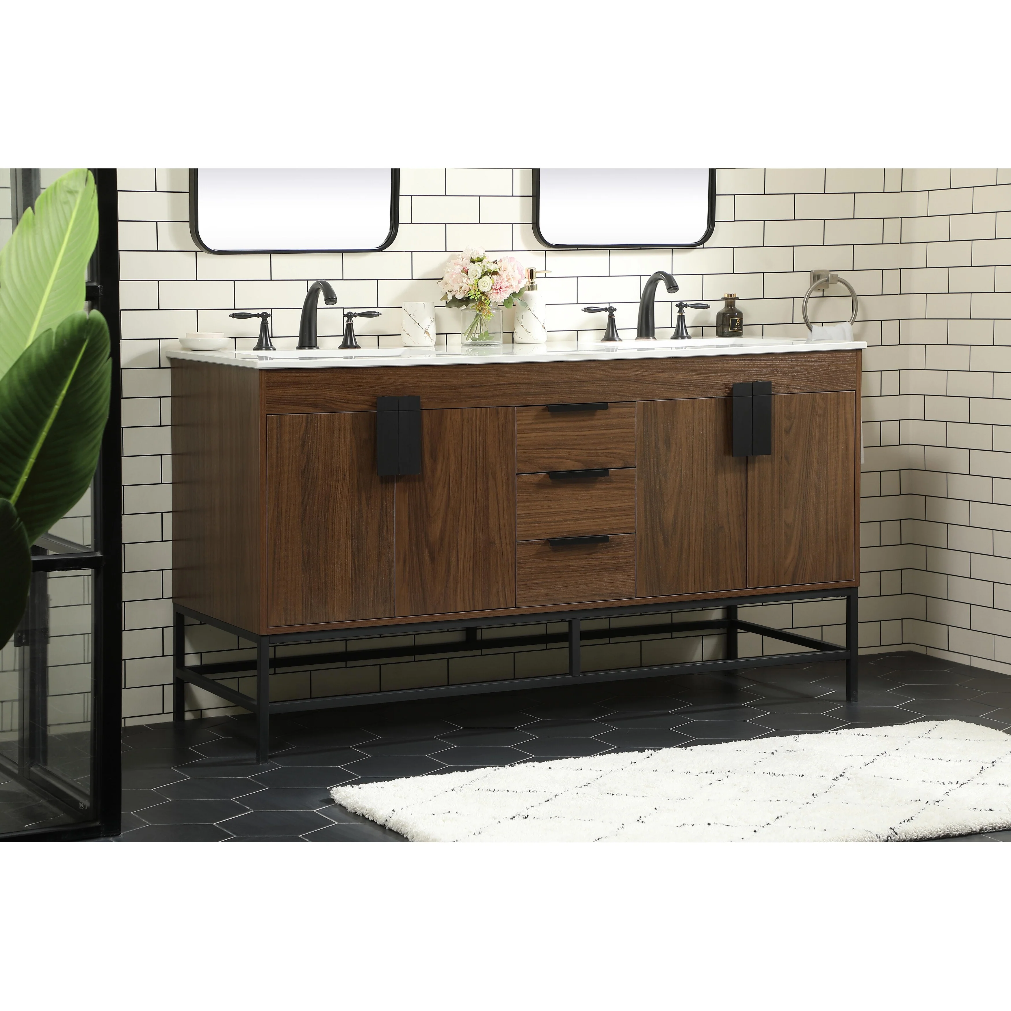 Blossom 60 Inch Double Bathroom Vanity