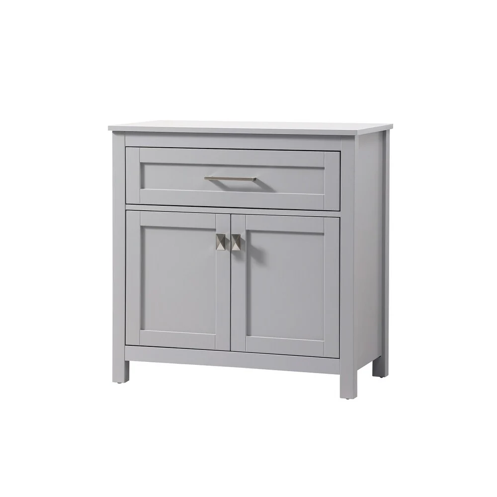 Indigo Home 30 Inch Bathroom Storage Freestanding Cabinet - 30 x 16