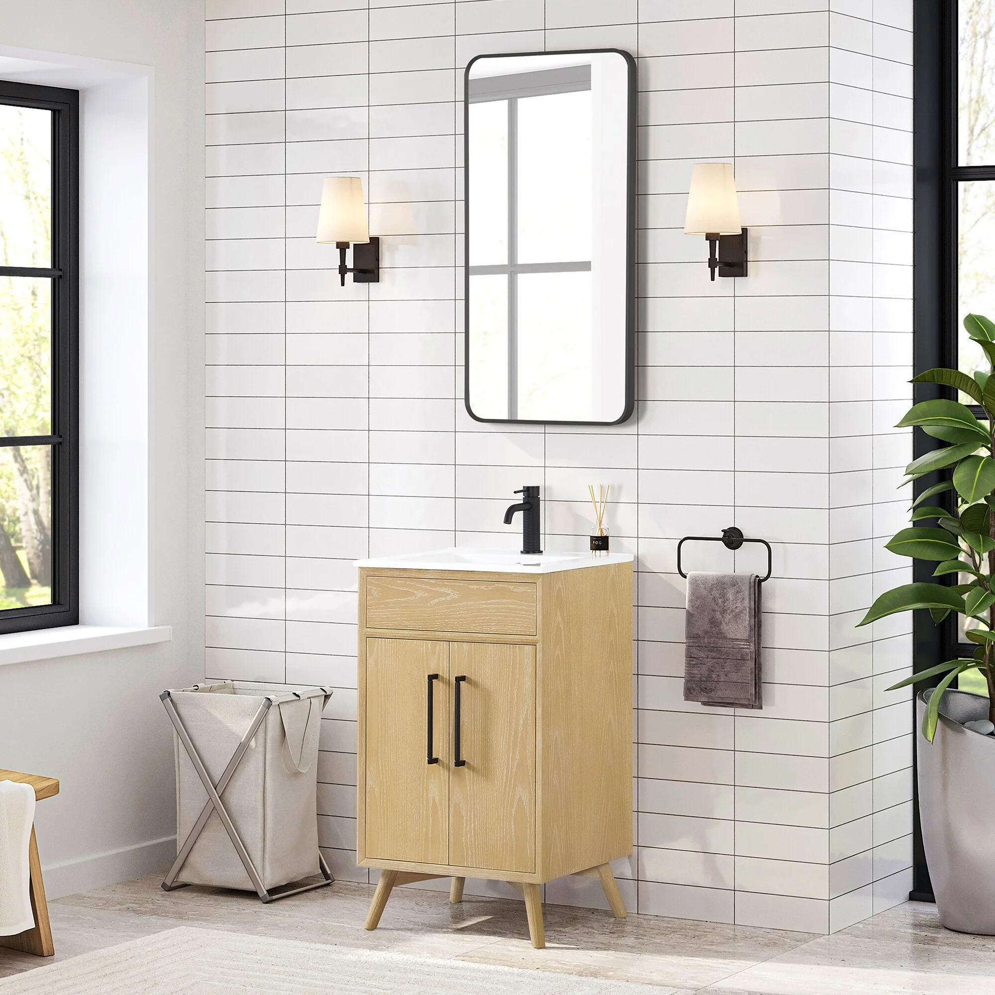 Delhi Bath Vanity with White Ceramic Basin Top without Mirror