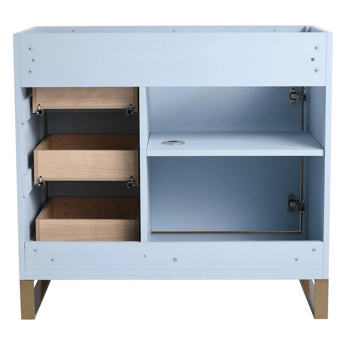 Fine Fixtures Opulence Collection Bathroom Vanity with White Ceramic Sink